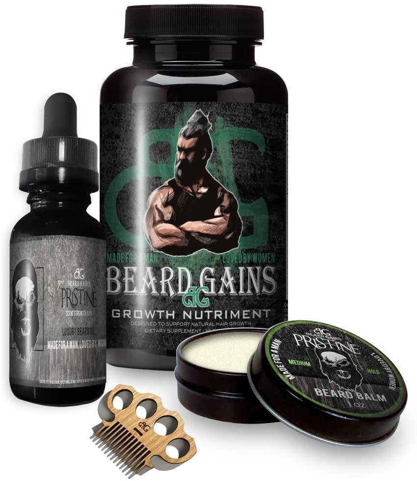 Beard Growth Kit - Thicker, Fuller and Healthier Beard