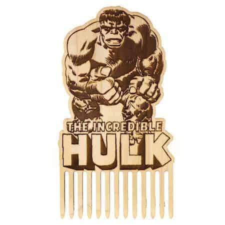 Incredible Hulk Wooden Beard Comb