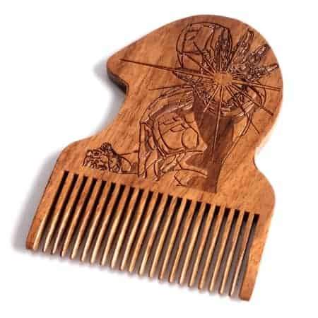 Iron Man Wooden Beard Comb