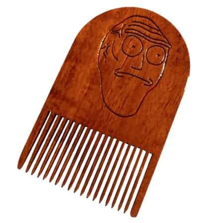 Rick & Morty Get Schwifty Wooden Beard Comb